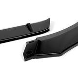 For 2021-2022 Toyota Camry LE Painted Black 3 Pcs Front Bumper Splitter Spoiler Lip