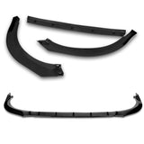 For 2021-2022 Toyota Camry LE Painted Black 3 Pcs Front Bumper Splitter Spoiler Lip