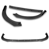 For 2021-2022 Toyota Camry LE Carbon Look 3 Pcs Front Bumper Body Splitter Spoiler Lip