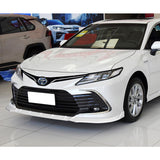 For 2021-2022 Toyota Camry LE Painted White 3 Pcs Front Bumper Splitter Spoiler Lip