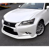 For 2013-2015 Lexus GS350 GS450h Base Painted White 3-pcs Front Bumper Spoiler Lip