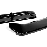 For 2013-2015 Nissan Sentra Painted Black  3-Pcs Front Bumper Body Splitter Spoiler Lip