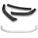 For 2013-2015 Nissan Sentra Painted White 3-Pcs Front Bumper Body Splitter Spoiler Lip