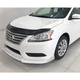 For 2013-2015 Nissan Sentra Painted White 3-Pcs Front Bumper Body Splitter Spoiler Lip