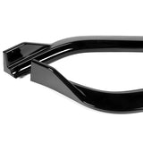 For 2013-2015 Honda Accord Sedan Painted Black 3-Pcs Front Bumper Splitter Spoiler Lip