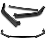 For 2013-2015 Honda Accord Sedan Painted Black 3-Pcs Front Bumper Splitter Spoiler Lip