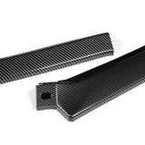For 2013-2015 Honda Accord Sedan Carbon Look 3-Pcs  Front Bumper Splitter Spoiler Lip