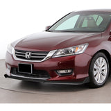 For 2013-2015 Honda Accord Sedan Carbon Look 3-Pcs  Front Bumper Splitter Spoiler Lip