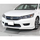 For 2013-2015 Honda Accord Sedan Painted White 3-PCS Front Bumper Splitter Spoiler Lip