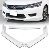 For 2013-2015 Honda Accord Sedan Painted White 3-PCS Front Bumper Splitter Spoiler Lip