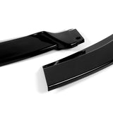 For 2010-2012 Hyundai Genesis Coupe Painted Black 3-PCS Front Bumper Body Spoiler Lip
