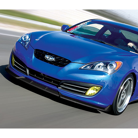 For 2010-2012 Hyundai Genesis Coupe Carbon Look 3-PCS Front Bumper Body Spoiler Lip