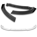 For 2010-2012 Hyundai Genesis Coupe Painted White 3-PCS Front Bumper Body Spoiler Lip