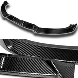 For 2010-2012 Hyundai Genesis Coupe Real Carbon Fiber 3-PCS Front Bumper Spoiler Lip