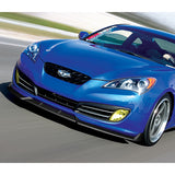 For 2010-2012 Hyundai Genesis Coupe Matt Black 3-Pcs Front Bumper Splitter Spoiler Lip