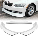 For 2011-2013 BMW 3-Series E92 E93 Coupe Painted White 3-PCS Front Bumper Spoiler Lip