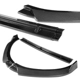 For 2017-2022 Hyundai IONIQ STP-Style Carbon Look 3-Piece Front Bumper Body Spoiler Splitter Lip Kit