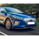 For 2017-2022 Hyundai IONIQ STP-Style Real Carbon Fiber 3-Piece Front Bumper Body Spoiler Splitter Lip Kit with Windshield Banner Combo