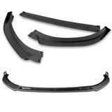 For 2017-2022 Hyundai IONIQ STP-Style Real Carbon Fiber 3-Piece Front Bumper Body Spoiler Splitter Lip Kit with Windshield Banner Combo