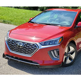 For 2017-2022 Hyundai IONIQ STP-Style Carbon Look 3-Piece Front Bumper Body Spoiler Splitter Lip Kit
