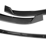For 2017-2022 Hyundai IONIQ STP-Style Real Carbon Fiber 3-Piece Front Bumper Body Spoiler Splitter Lip Kit