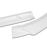 For 2017-2022 Hyundai IONIQ STP-Style Painted White 3-Piece Front Bumper Body Spoiler Splitter Lip Kit with Windshield Banner Combo