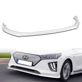 For 2017-2022 Hyundai IONIQ STP-Style Painted White 3-Piece Front Bumper Body Spoiler Splitter Lip Kit