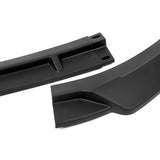 For 2017-2022 Hyundai IONIQ STP-Style Matte Black 3-Piece Front Bumper Body Spoiler Splitter Lip Kit