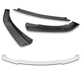 2002-2005 BMW 3-Series E46 Sedan Painted White 3-Piece Front Bumper Body Spoiler Splitter Lip Kit with Free Gift