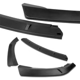 2002-2005 BMW 3-Series E46 Sedan Unpainted Matte Black 3-Piece Front Bumper Body Spoiler Splitter Lip Kit