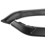 2002-2005 BMW 3-Series E46 Sedan Unpainted Matte Black 3-Piece Front Bumper Body Spoiler Splitter Lip Kit