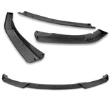2002-2005 BMW 3-Series E46 Sedan Unpainted Matte Black 3-Piece Front Bumper Body Spoiler Splitter Lip Kit