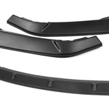 2002-2005 BMW 3-Series E46 Sedan Unpainted Matte Black 3-Piece Front Bumper Body Spoiler Splitter Lip Kit
