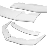 2019-2021 Toyota Supra A90 Painted White 3-Piece Front Bumper Body Spoiler Splitter Lip Kit with Keychain Set