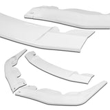 2019-2026 Toyota Supra A90 Painted White 3-Piece Front Bumper Body Spoiler Splitter Lip Kit with Keychain Set