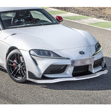 2019-2021 Toyota Supra A90 Painted White 3-Piece Front Bumper Body Spoiler Splitter Lip Kit