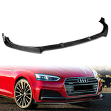 2017-18 AUDI A5 B9 Carbon Style 3-Piece Front Bumper Body Spoiler Splitter Lip Kit with Keychain