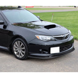 2008-2010 Subaru Impreza WRX Premium CS-Style PAINTED Black 3-Piece Front Bumper Body Spoiler Splitter Lip Kit