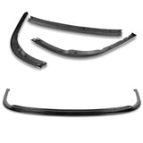 2008-2010 Subaru Impreza WRX Premium CS-Style PAINTED Black 3-Piece Front Bumper Body Spoiler Splitter Lip Kit