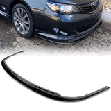 2008-2010 Subaru Impreza WRX Premium CS-Style PAINTED Black 3-Piece Front Bumper Body Spoiler Splitter Lip Kit