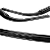 2008-2010 Subaru Impreza WRX Premium CS-Style PAINTED Black 3-Piece Front Bumper Body Spoiler Splitter Lip Kit
