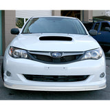 2008-2010 Subaru Impreza WRX Premium CS-Style PAINTED White 3-Piece Front Bumper Body Spoiler Splitter Lip Kit