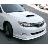 2008-2010 Subaru Impreza WRX Premium CS-Style PAINTED White 3-Piece Front Bumper Body Spoiler Splitter Lip Kit