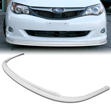 2008-2010 Subaru Impreza WRX Premium CS-Style Painted White 3-Piece Front Bumper Body Spoiler Splitter Lip Kit with Keychain