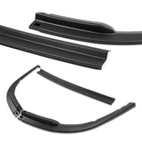 2008-2010 Subaru Impreza WRX Premium CS-Style Unpainted Black 3-Piece Front Bumper Body Spoiler Splitter Lip Kit with Keychain