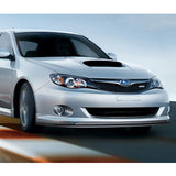 2008-2010 Subaru Impreza WRX Premium CS-Style UNPAINTED Matte Black 3-Piece Front Bumper Body Spoiler Splitter Lip Kit