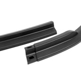2008-2010 Subaru Impreza WRX Premium CS-Style Unpainted Black 3-Piece Front Bumper Body Spoiler Splitter Lip Kit with Keychain