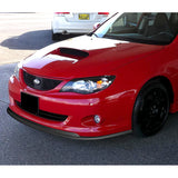 2008-2010 Subaru Impreza WRX Premium CS-Style UNPAINTED Matte Black 3-Piece Front Bumper Body Spoiler Splitter Lip Kit