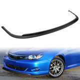 2008-2010 Subaru Impreza WRX Premium CS-Style Unpainted Black 3-Piece Front Bumper Body Spoiler Splitter Lip Kit with Keychain