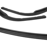 2008-2010 Subaru Impreza WRX Premium CS-Style Unpainted Black 3-Piece Front Bumper Body Spoiler Splitter Lip Kit with Keychain